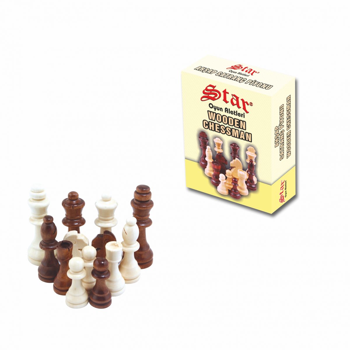 Satranç Piyonu Ahşap No:1